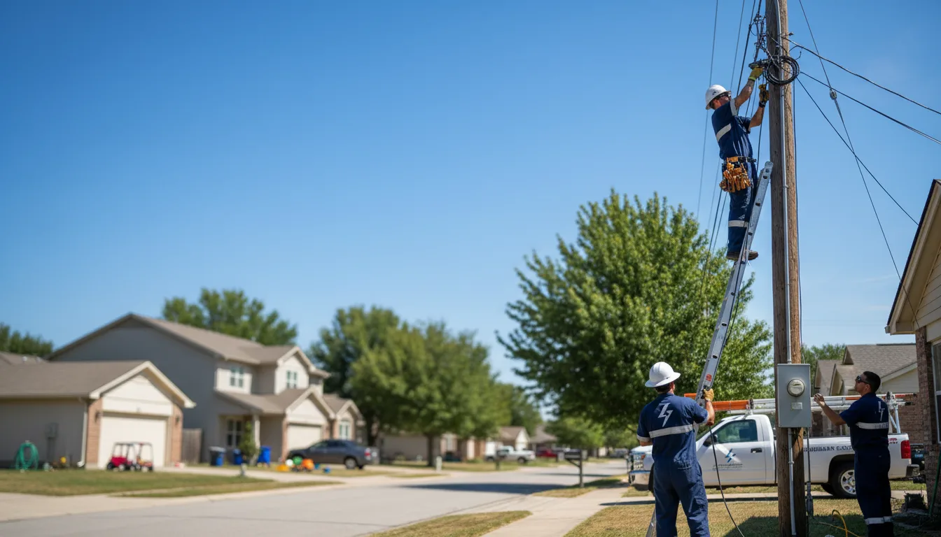 Residential electrician providing installation services in Robesonia, PA